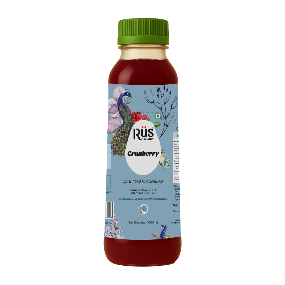 Organic Cranberry Juice (1 L) No Concentrate No Artificial Sweetner