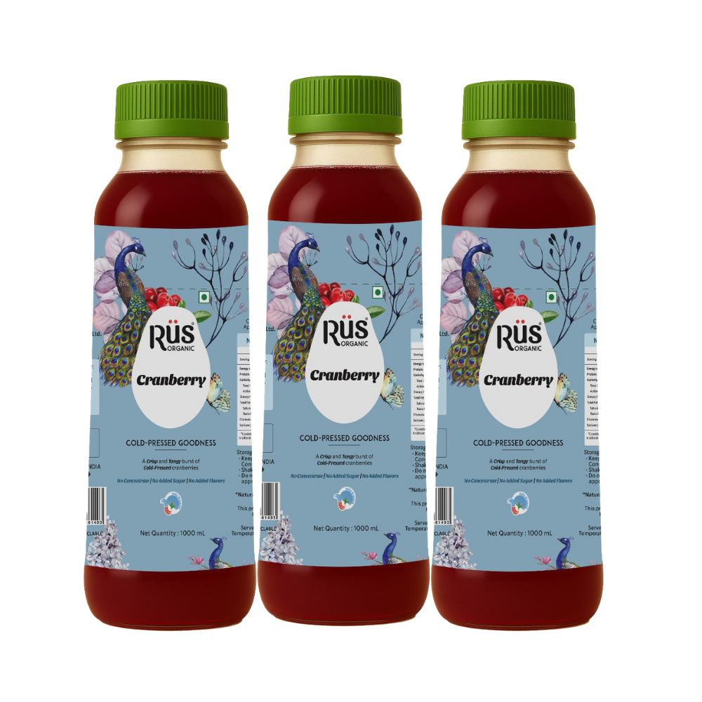 Organic Cranberry Juice (1 L) No Concentrate No Artificial Sweetner