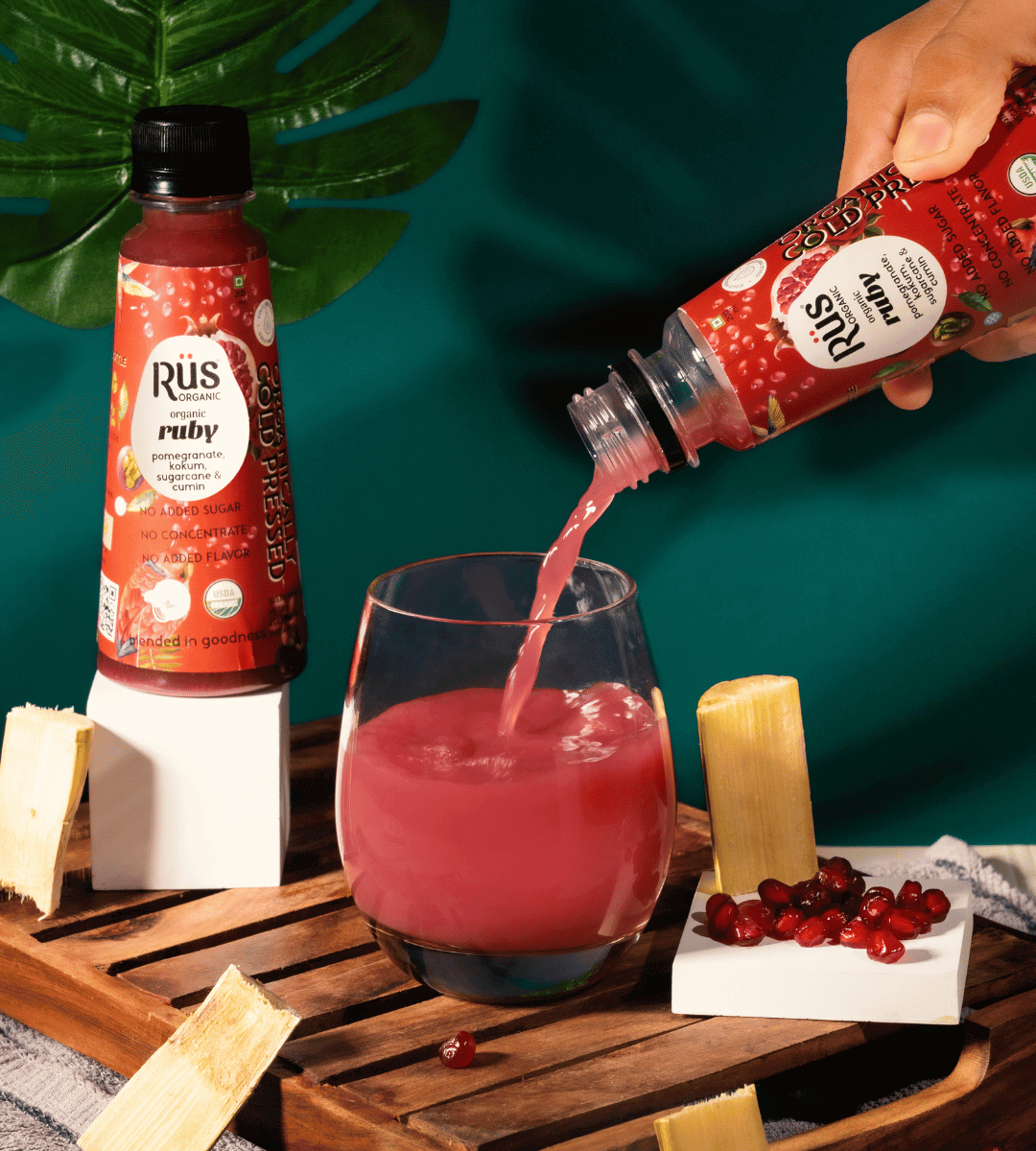 Kokum pomegranate cold pressed juice