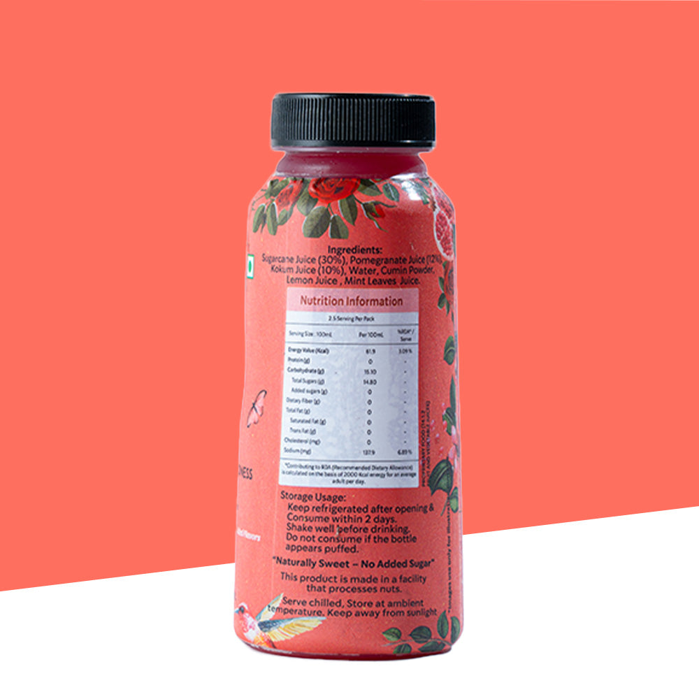Organic Kokum &amp; Pomegranate Juice | No Added Sugar No Added Concentrate