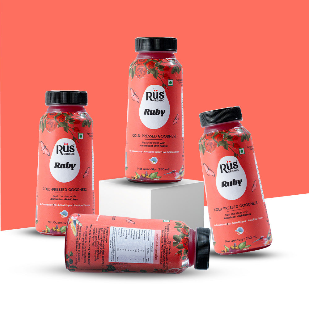 Organic Kokum &amp; Pomegranate Juice | No Added Sugar No Added Concentrate