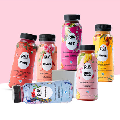 Rus Organic – Vibrant 6 Pack (250ml x 6) | No Added Sugar | No Artificial Flavours