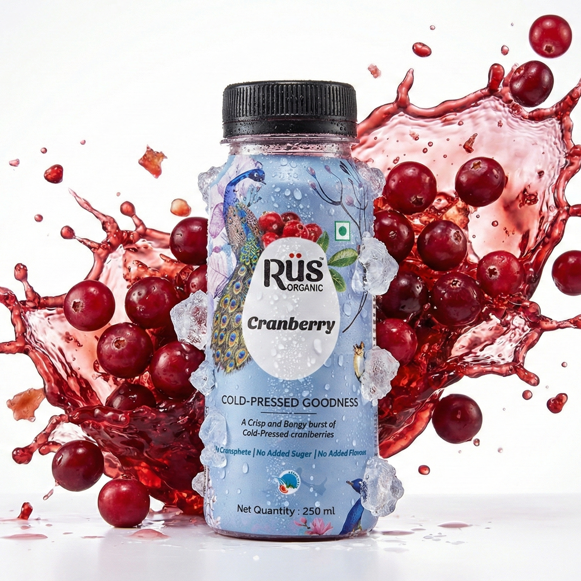 Organic Cranberry Juice | Pack of 4 x 250ml