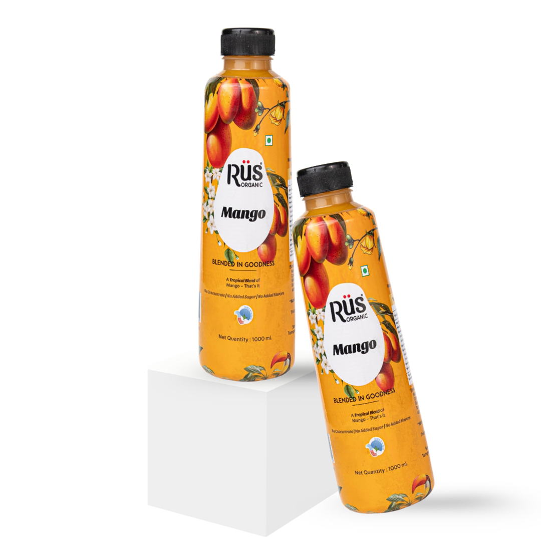 Organic Mango Juice | Pack of 2 x 1 L