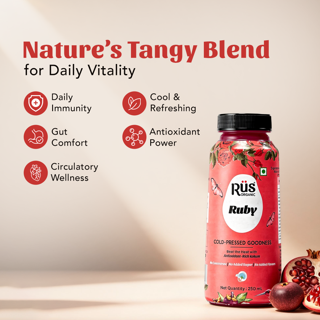 Organic Kokum & Pomegranate Juice | Pack of 4 x 250ml