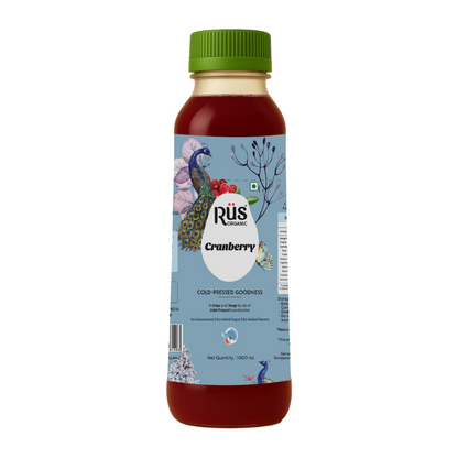 Organic Cranberry Juice (1 L) No Concentrate No Artificial Sweetner