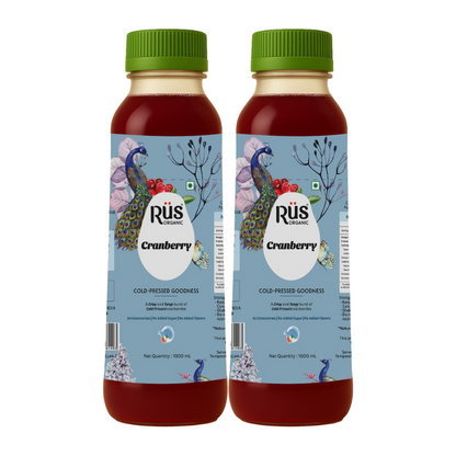 Organic Cranberry Juice (1 L) No Concentrate No Artificial Sweetner