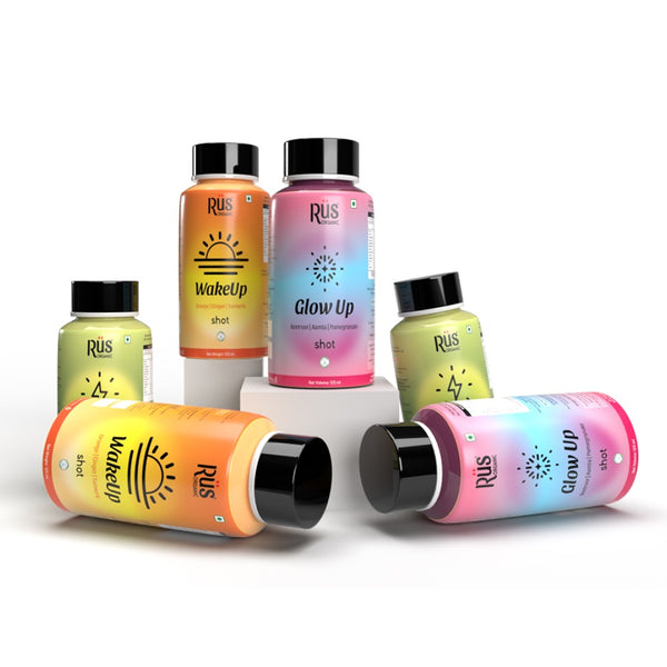 All-In-One Uplift Mix Pack of Organic Shots | Pack 6 (125ml X 6)
