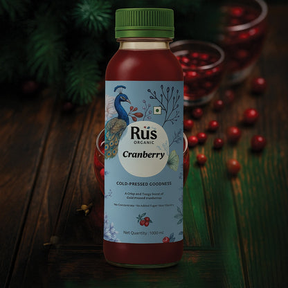Organic Cranberry Juice (1 L) No Concentrate No Artificial Sweetner